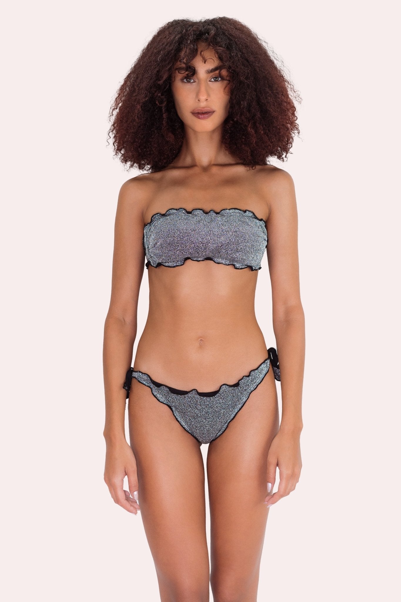 Capri Lurex Argento scuro - Bikini - Sinuose